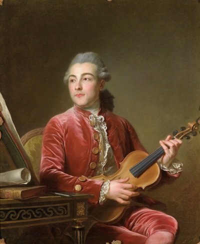 Man with Violin by Guillaume Voiriot